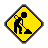 Under construction animated shoveling